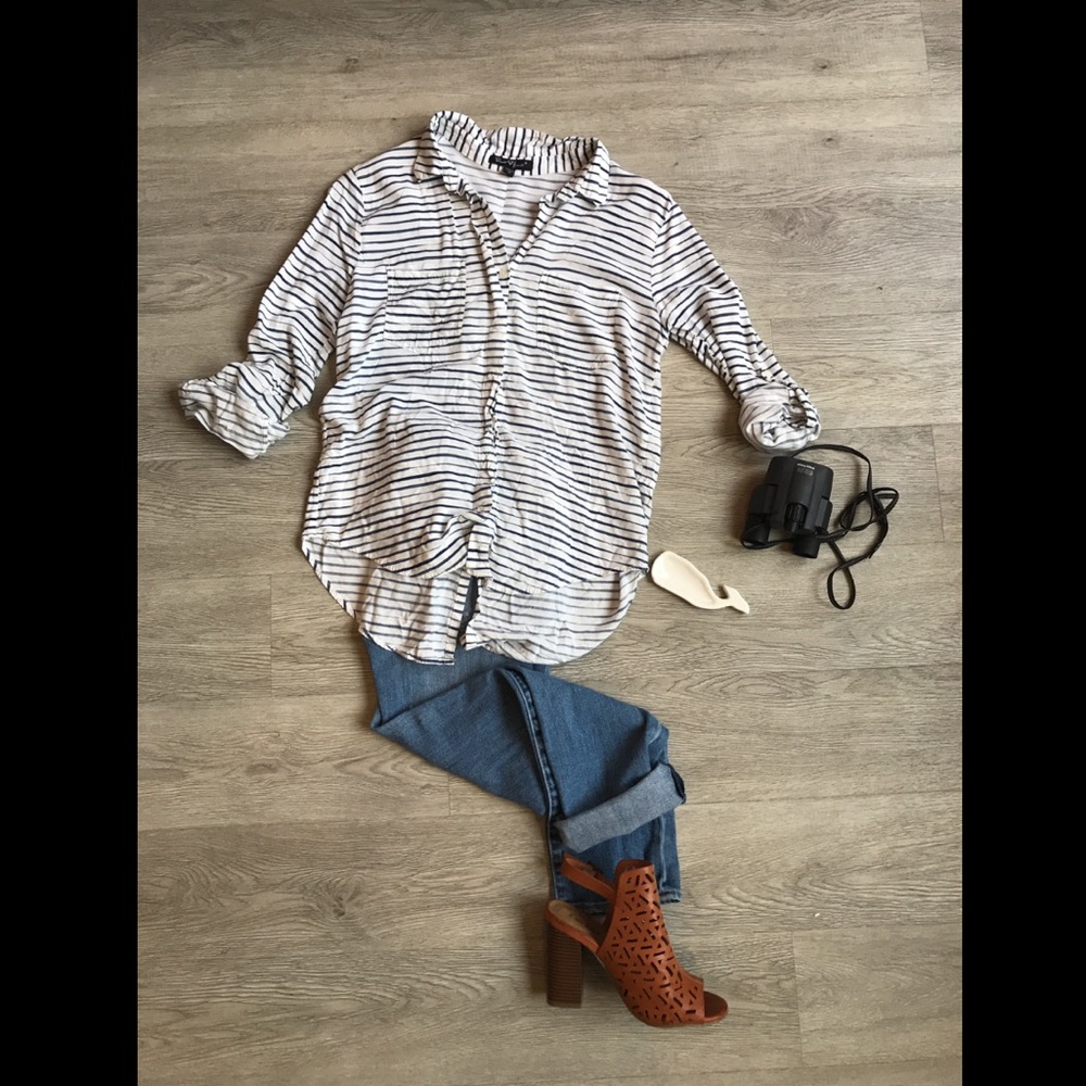 Striped Button Up